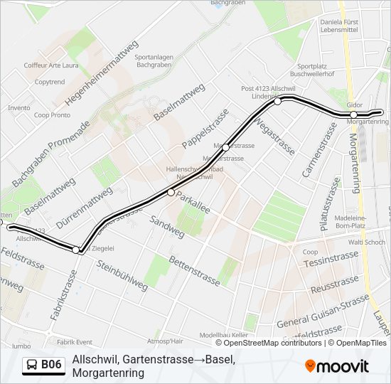 B06 Bus Line Map