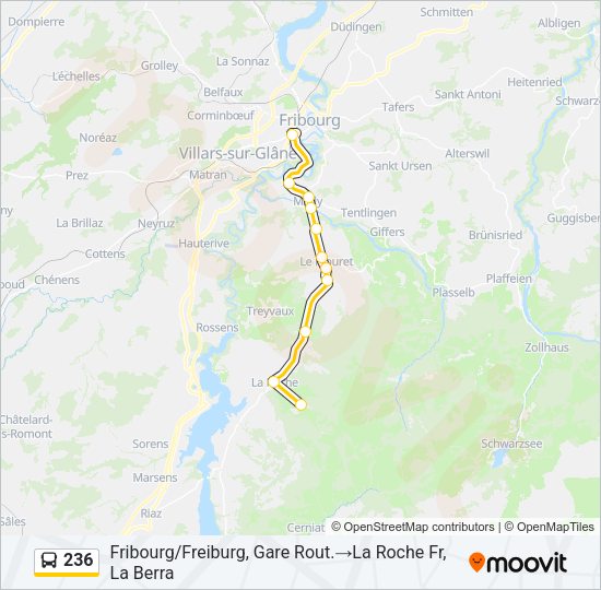 236 Bus Line Map