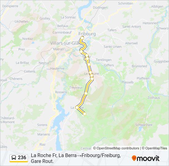 236 Bus Line Map