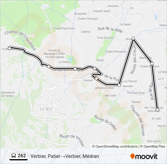 262 Bus Line Map