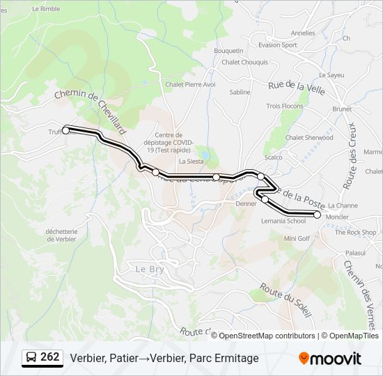 262 Bus Line Map