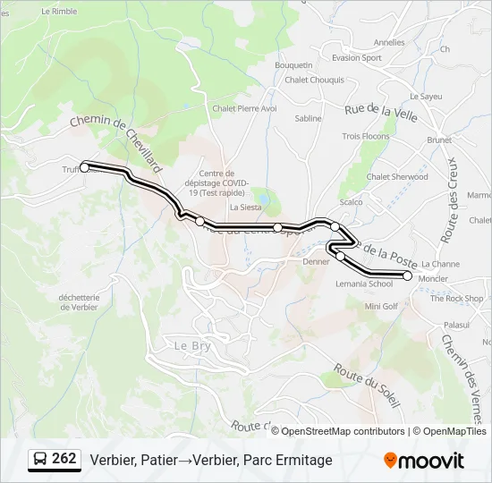 262 Bus Line Map