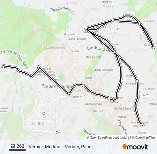 262 Bus Line Map