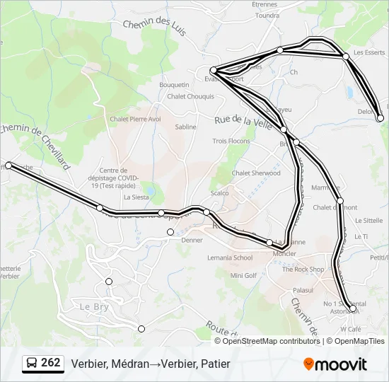 262 Bus Line Map