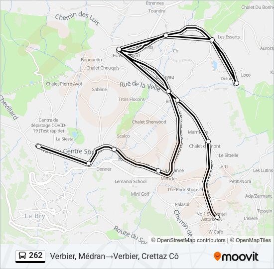 262 Bus Line Map