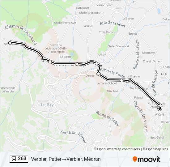 263 Bus Line Map