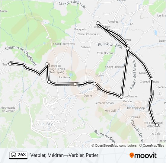 263 Bus Line Map