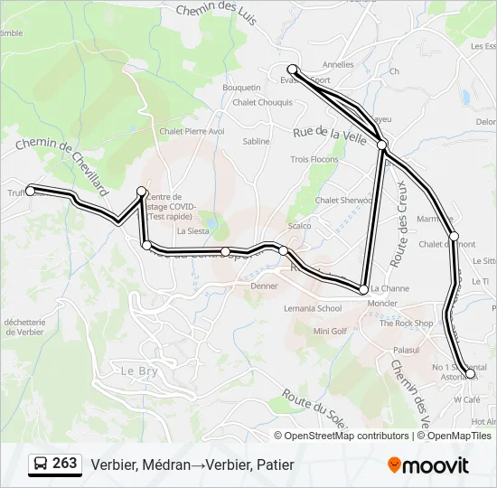 263 Bus Line Map