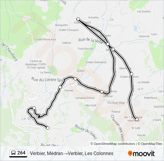 264 Bus Line Map