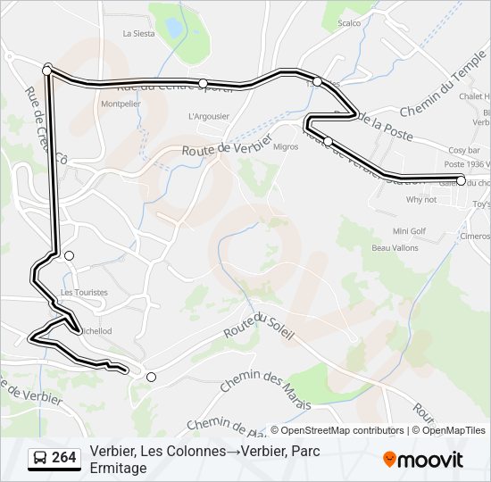 264 Bus Line Map