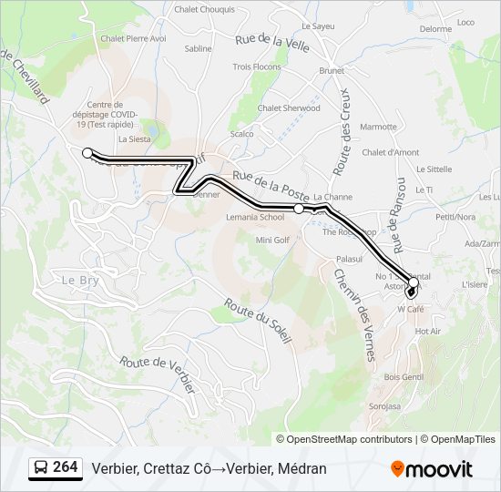 264 Bus Line Map
