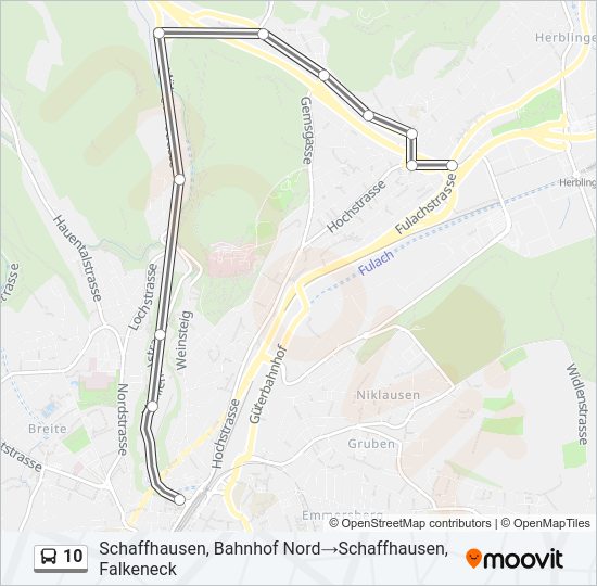 10 Bus Line Map