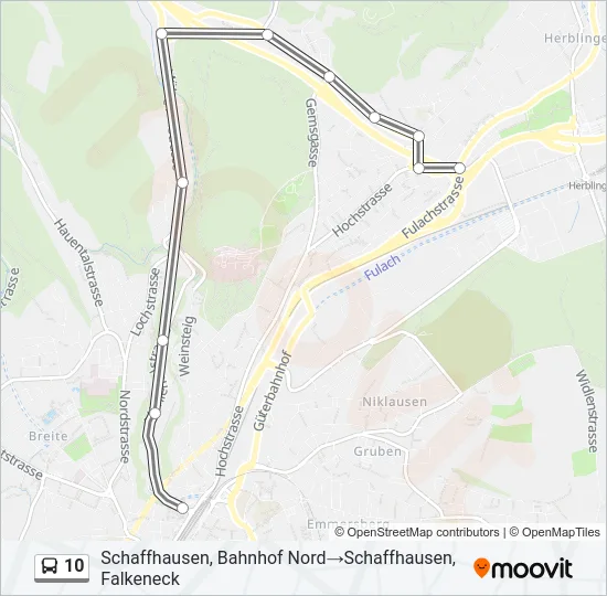 10 Bus Line Map