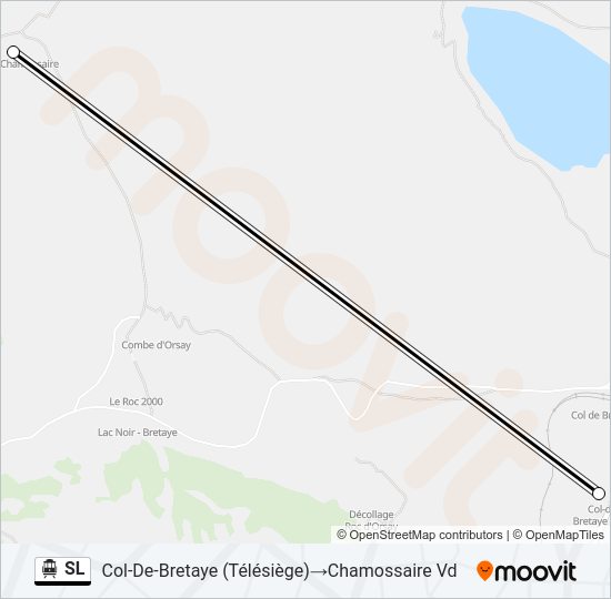 SL Cable Car Line Map
