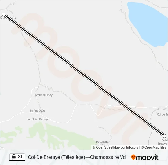 SL Cable Car Line Map