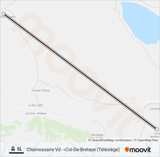 SL Cable Car Line Map