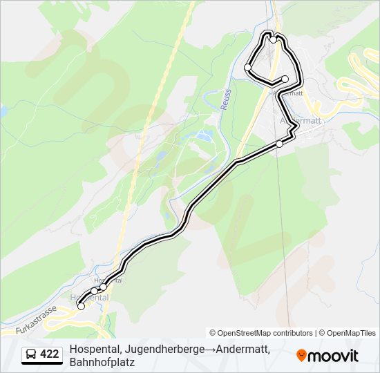 422 Bus Line Map