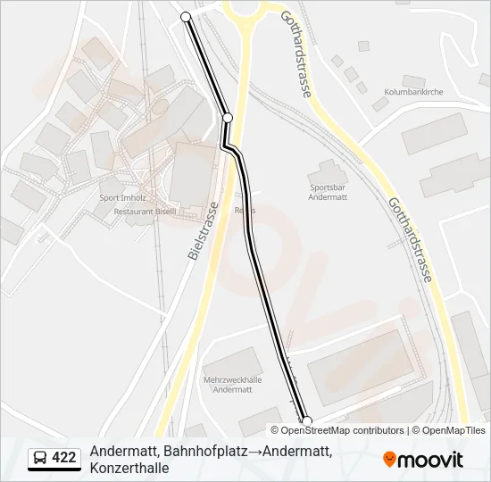 422 Bus Line Map