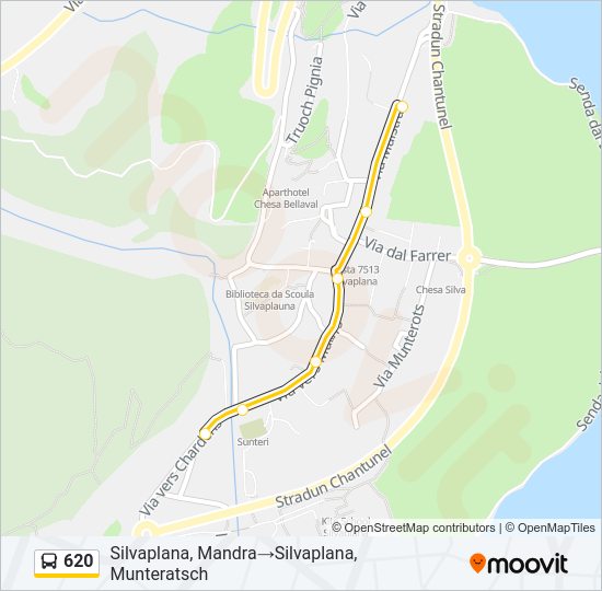 620 Bus Line Map