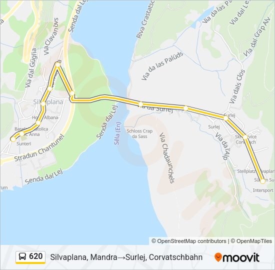 620 Bus Line Map