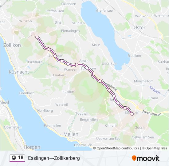 18 Light Rail Line Map