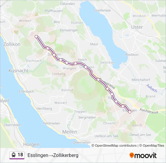 18 Light Rail Line Map