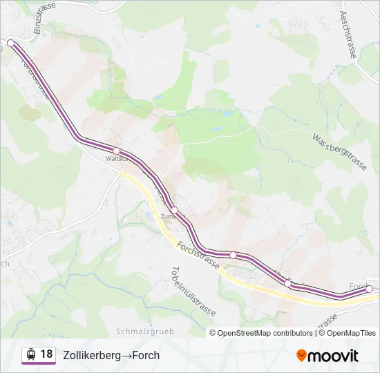 18 Light Rail Line Map