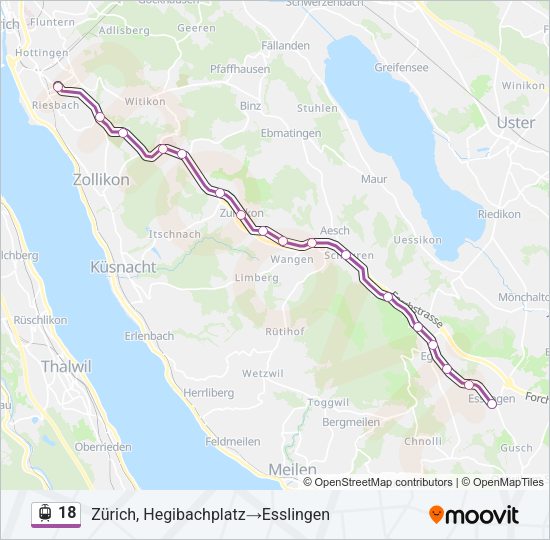 18 Light Rail Line Map