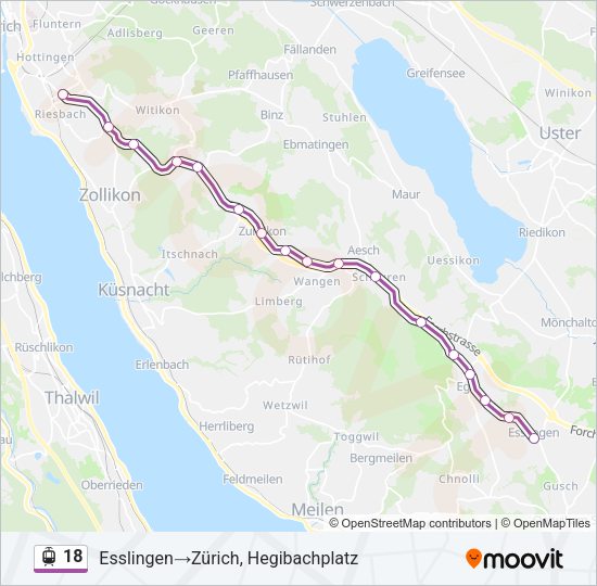 18 Light Rail Line Map