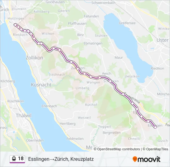 18 Light Rail Line Map