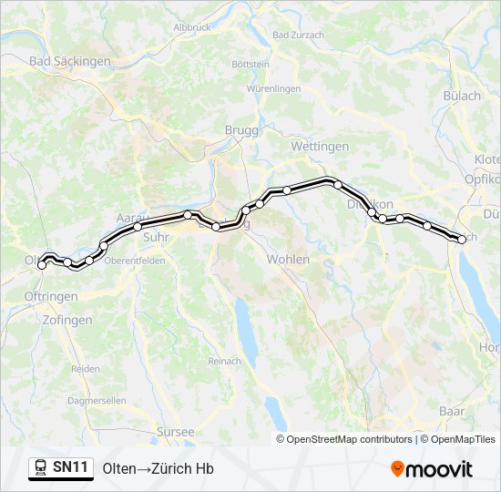 SN11 Train Line Map