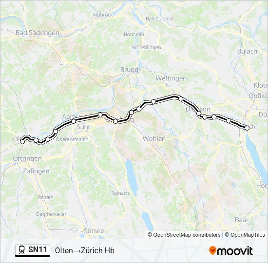 SN11 Train Line Map