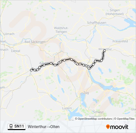 SN11 Train Line Map