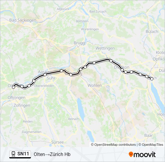 SN11 Train Line Map
