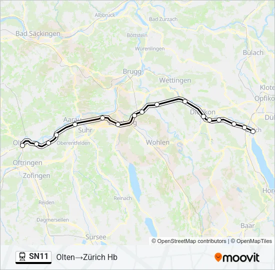 SN11 Train Line Map