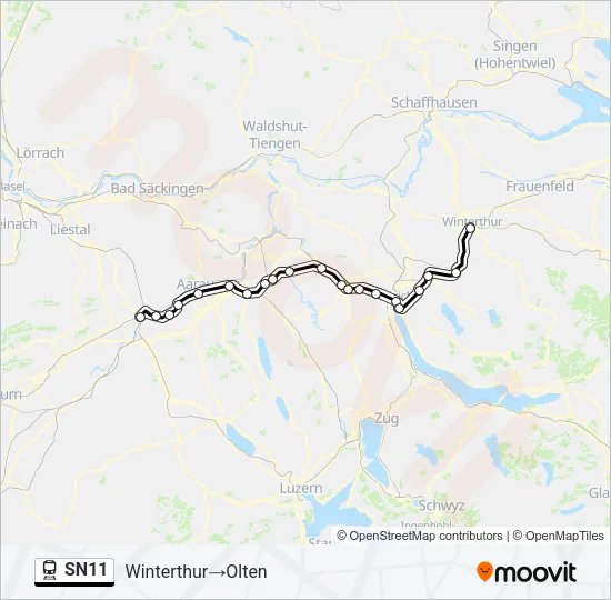 SN11 Train Line Map