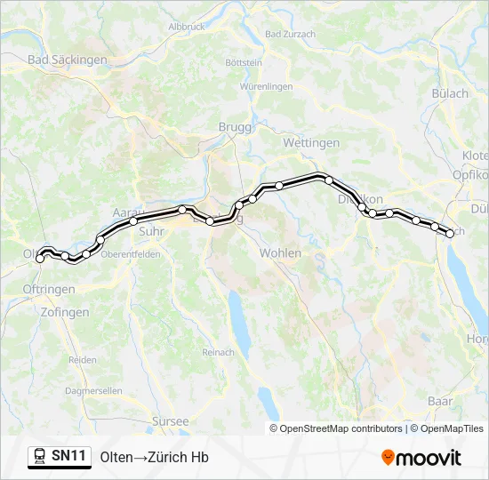 SN11 Train Line Map