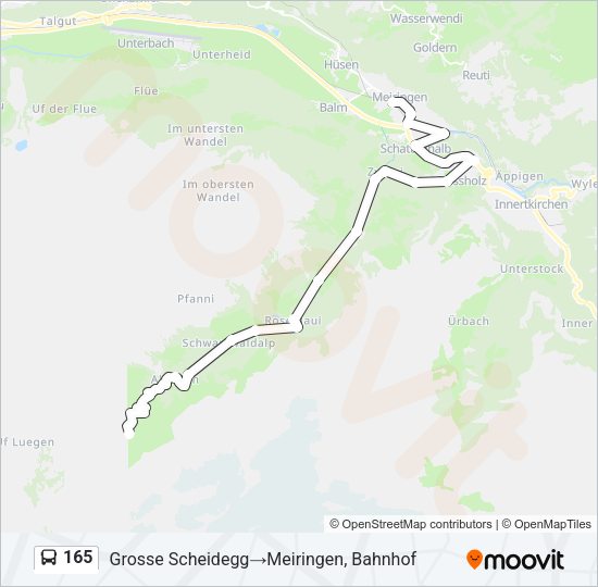 165 Bus Line Map