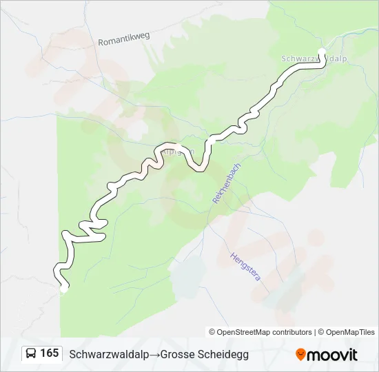 165 Bus Line Map