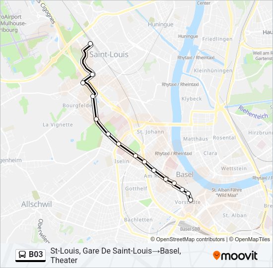B03 Bus Line Map