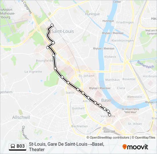 B03 Bus Line Map