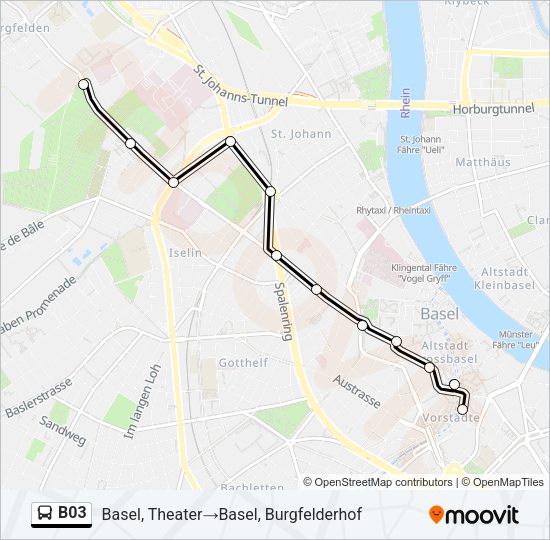 B03 Bus Line Map