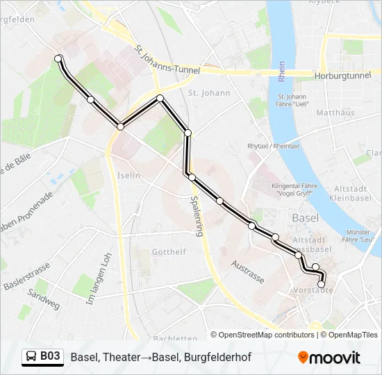 B03 Bus Line Map