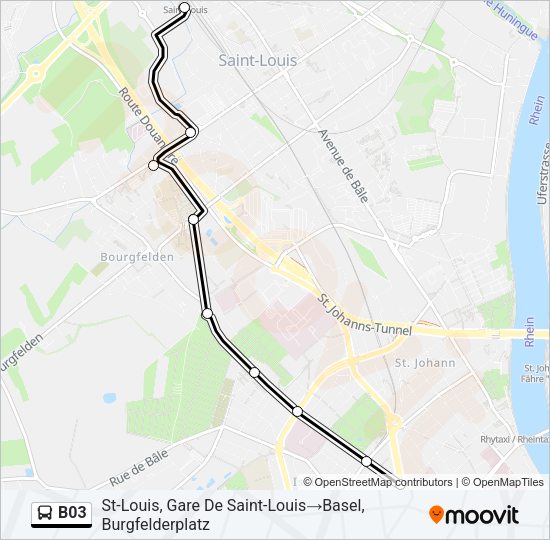B03 Bus Line Map