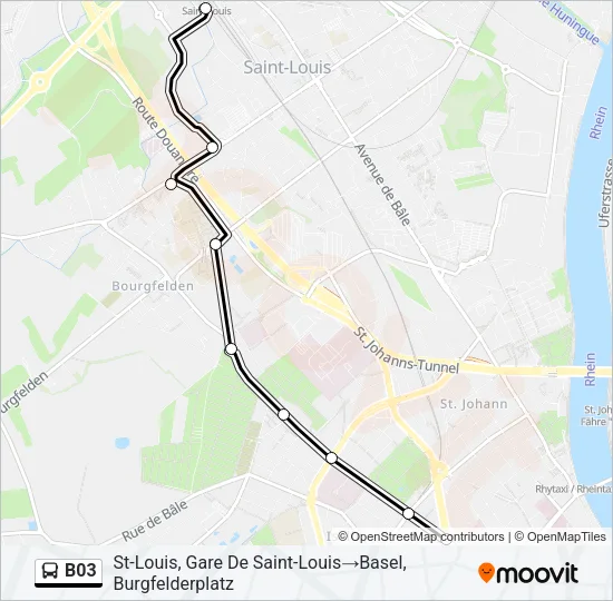 B03 Bus Line Map