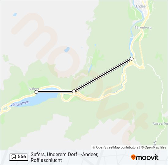 556 Bus Line Map