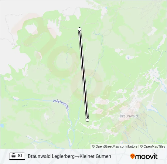 Seilbahnlinie SL Karte