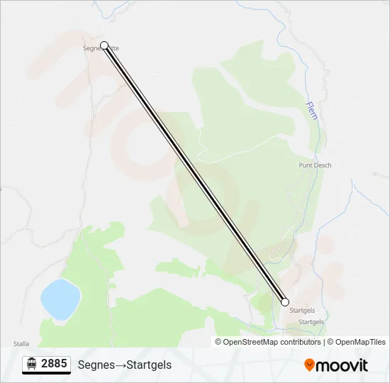 2885 Cable Car Line Map