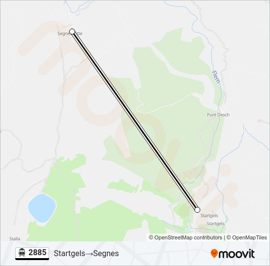 2885 Cable Car Line Map