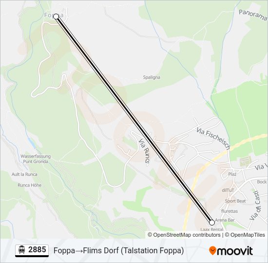 2885 Cable Car Line Map